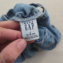Load image into Gallery viewer, Vintage Gap Floral Embroidered Denim Overalls 12-18 months
