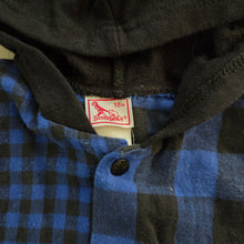 Load image into Gallery viewer, Vintage Blue Gingham Slouchy Bodysuit 2t
