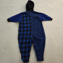 Load image into Gallery viewer, Vintage Blue Gingham Slouchy Bodysuit 2t
