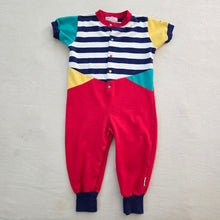 Load image into Gallery viewer, Vintage Gymboree Color Block Striped Pantsuit 2/3t
