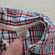 Load image into Gallery viewer, Vintage Blue/Red Plaid Pantsuit 12-18 months
