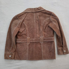 Load image into Gallery viewer, Vintage Brown Leather Belted Chore Jacket 4t
