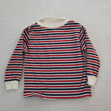 Load image into Gallery viewer, Vintage Red/Navy Striped Turtleneck 2t
