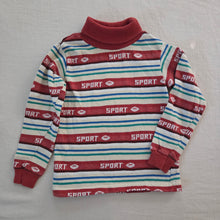 Load image into Gallery viewer, Vintage Sport Football Striped Turtleneck 3t
