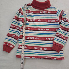 Load image into Gallery viewer, Vintage Sport Football Striped Turtleneck 3t
