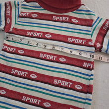 Load image into Gallery viewer, Vintage Sport Football Striped Turtleneck 3t
