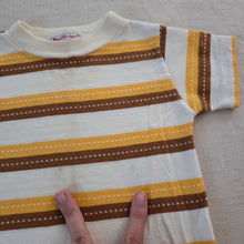 Load image into Gallery viewer, Vintage Healthtex Yellow/Brown Striped Shirt 2t
