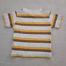 Load image into Gallery viewer, Vintage Healthtex Yellow/Brown Striped Shirt 2t
