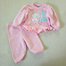 Load image into Gallery viewer, Vintage Animals Pink Matching Set 3 months
