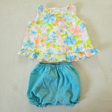 Load image into Gallery viewer, Vintage Floral Shirt + Bloomers Bundle 12 months
