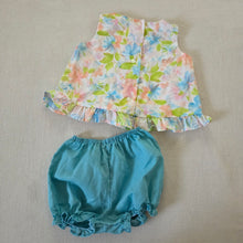 Load image into Gallery viewer, Vintage Floral Shirt + Bloomers Bundle 12 months
