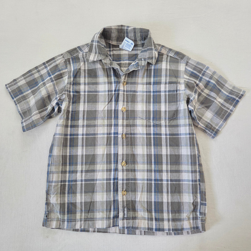 Vintage Oshkosh Earth Plaid Shirt kids 7