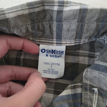 Load image into Gallery viewer, Vintage Oshkosh Earth Plaid Shirt kids 7
