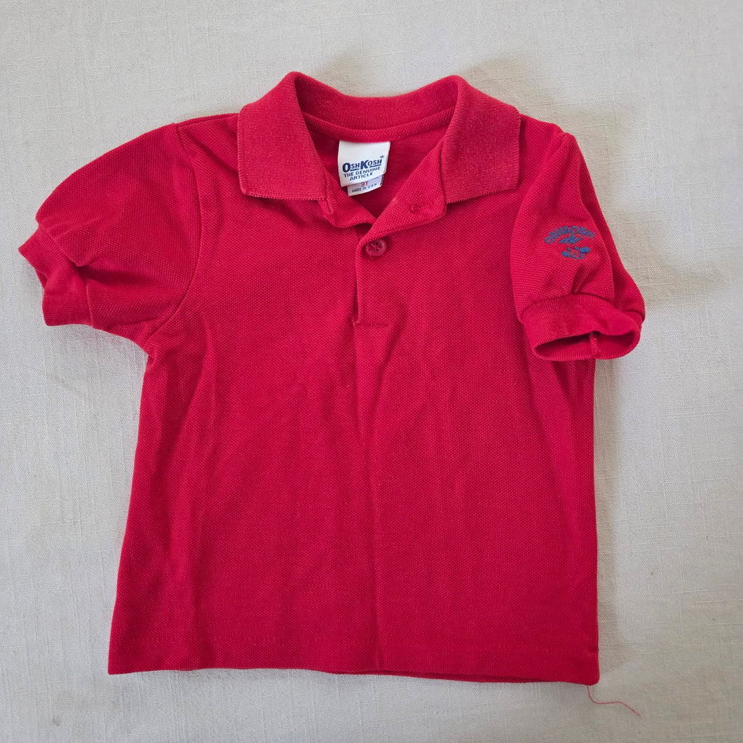 Vintage Oshkosh Red Polo Shirt 2t/3t