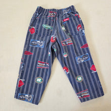 Load image into Gallery viewer, Vintage Oshkosh Train Striped Pants 3t
