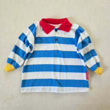 Load image into Gallery viewer, Vintage Oshkosh Primary Striped Long Sleeve 12 months
