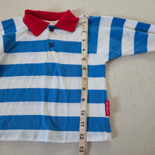 Load image into Gallery viewer, Vintage Oshkosh Primary Striped Long Sleeve 12 months
