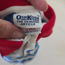 Load image into Gallery viewer, Vintage Oshkosh Primary Striped Long Sleeve 12 months
