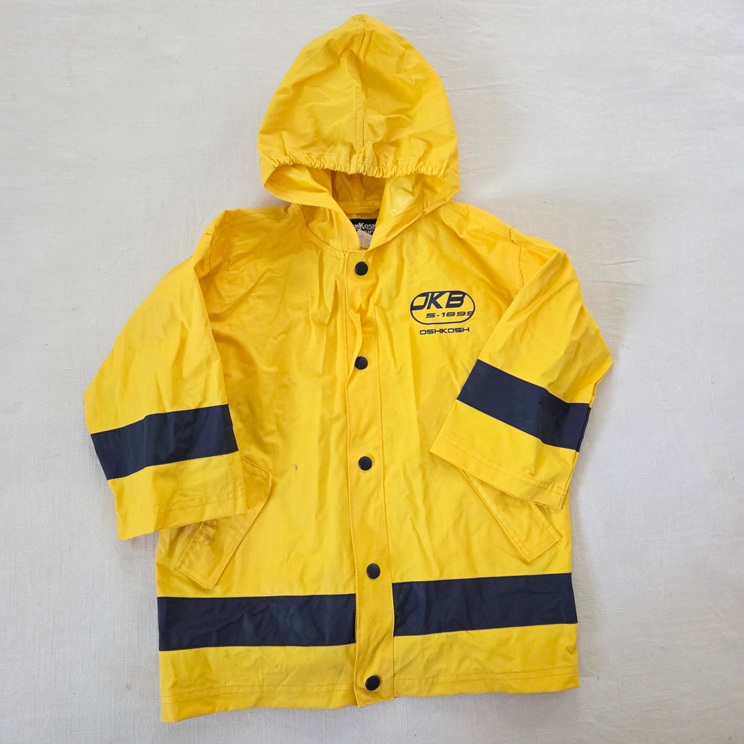 Vintage Oshkosh Yellow Raincoat 4t