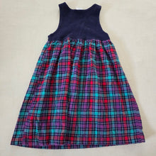 Load image into Gallery viewer, Vintage Oshkosh Plaid Flower Dress kids 6
