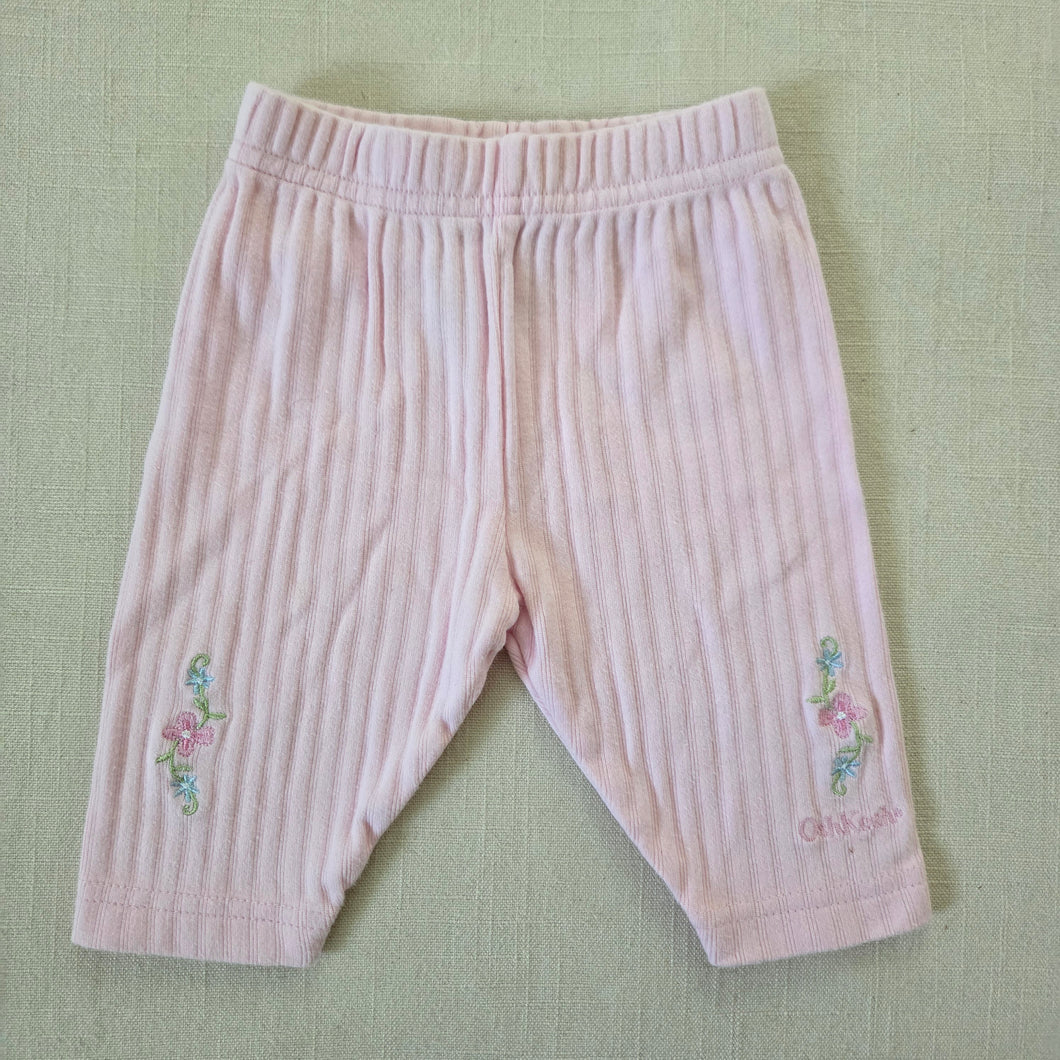 Vintage Oshkosh Pink Floral Pants 0-3 months