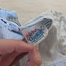 Load image into Gallery viewer, Vintage Oshkosh Dotted + Striped Dress/Bloomers Set 18 months
