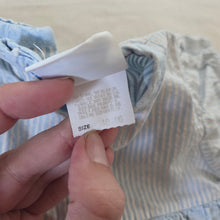 Load image into Gallery viewer, Vintage Oshkosh Dotted + Striped Dress/Bloomers Set 18 months
