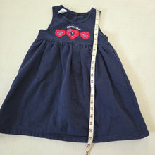 Load image into Gallery viewer, Vintage Oshkosh Navy Heart Dress 4t
