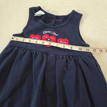 Load image into Gallery viewer, Vintage Oshkosh Navy Heart Dress 4t
