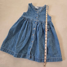 Load image into Gallery viewer, Vintage Oshkosh Denim Dress 4t
