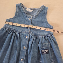 Load image into Gallery viewer, Vintage Oshkosh Denim Dress 4t
