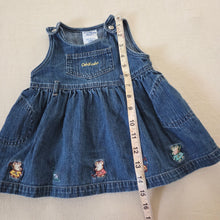 Load image into Gallery viewer, Vintage Oshkosh Mouse Embroidered Dress 12 months

