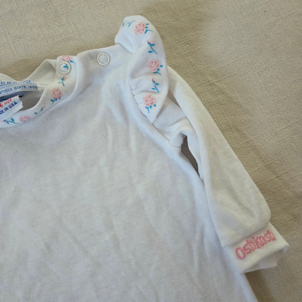 Vintage Oshkosh Rose Long Sleeve 3-6 months