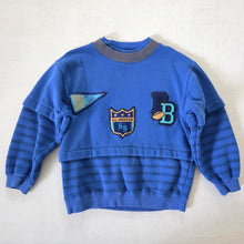 Load image into Gallery viewer, Vintage Bugle Boy Football Blue Crewneck 5t
