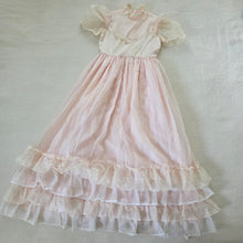 Load image into Gallery viewer, Vintage Pink Sheer Maxi Dress kids 6
