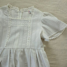 Load image into Gallery viewer, Vintage Neiman Marcus White Textured Dress kids 10/12
