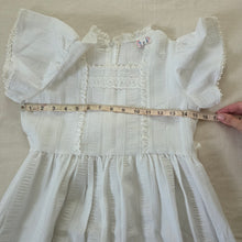 Load image into Gallery viewer, Vintage Neiman Marcus White Textured Dress kids 10/12
