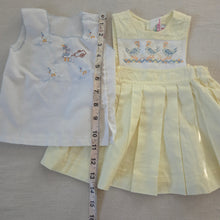 Load image into Gallery viewer, Vintage Bundle Hens Dress + Duck Top 3-6 months

