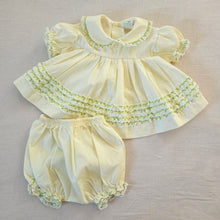 Load image into Gallery viewer, Vintage Yellow Ruffled Matching Set 6-9 months
