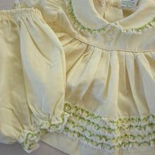 Load image into Gallery viewer, Vintage Yellow Ruffled Matching Set 6-9 months
