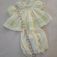 Load image into Gallery viewer, Vintage Yellow Ruffled Matching Set 6-9 months
