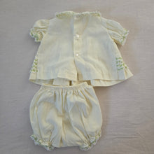 Load image into Gallery viewer, Vintage Yellow Ruffled Matching Set 6-9 months

