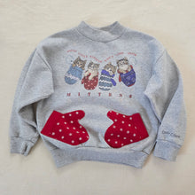 Load image into Gallery viewer, Vintage Kittens &amp; Mittens Crewneck kids 6/7
