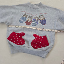 Load image into Gallery viewer, Vintage Kittens &amp; Mittens Crewneck kids 6/7
