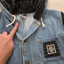 Load image into Gallery viewer, Vintage Hooded Chore Jean Jacket kids 6/7
