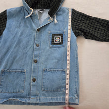 Load image into Gallery viewer, Vintage Hooded Chore Jean Jacket kids 6/7
