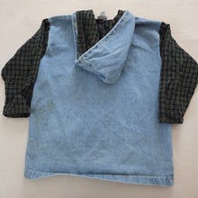 Load image into Gallery viewer, Vintage Hooded Chore Jean Jacket kids 6/7
