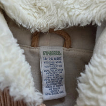 Load image into Gallery viewer, Vintage Gymboree Cord Sherpa Hooded Coat 2t
