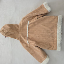 Load image into Gallery viewer, Vintage Gymboree Cord Sherpa Hooded Coat 2t
