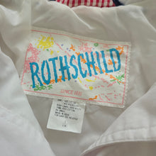 Load image into Gallery viewer, Vintage White/Red/Blue Diamond Windbreaker kids 12/14
